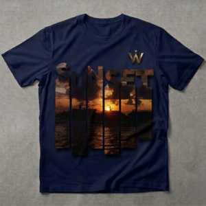 Home black round neck t shirt