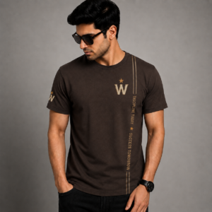 Home WowoKismet Coffee Colour T-Shirt