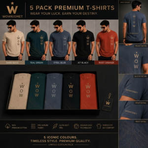 Home wow t shirt pack of 5