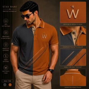 The Linear Charcoal Polo
