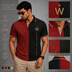 The Rust & Onyx Contrast Polo