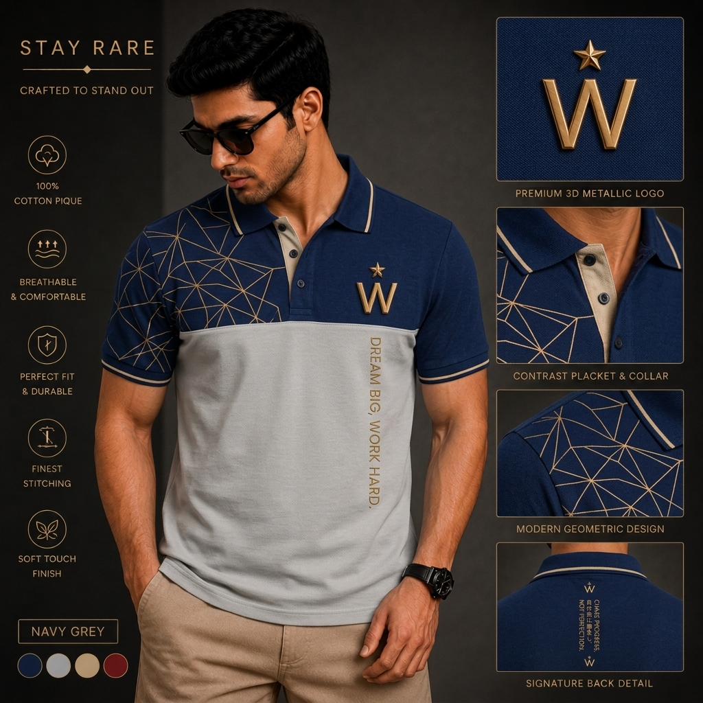 The Geometric Prism Polo