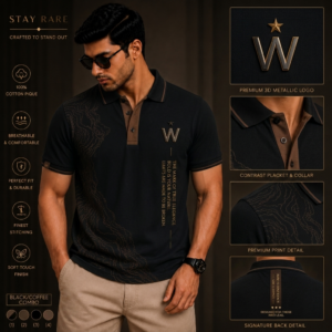 The Apex Polo | Signature Edition – Coffee & Carbon